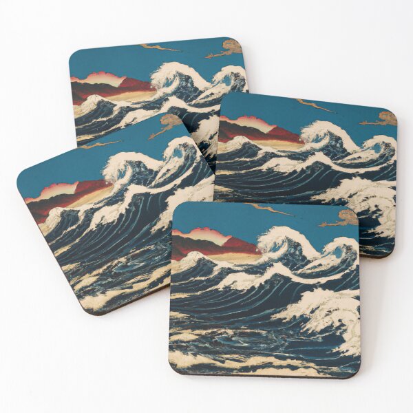 Item preview, The Great Wave Off Kanagawa Ukiyo-e Inspired Art designed and sold by Vanover Designs.