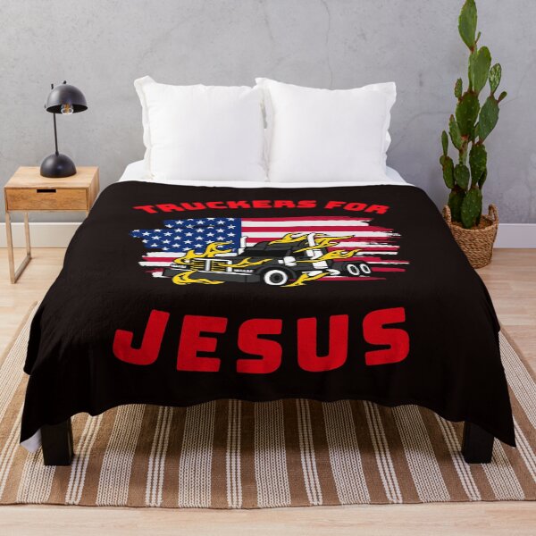 Artikelvorschau, Amerikanischer Trucker, Trucker für Jesus BlkR entworfen und verkauft von TeamsterLife.