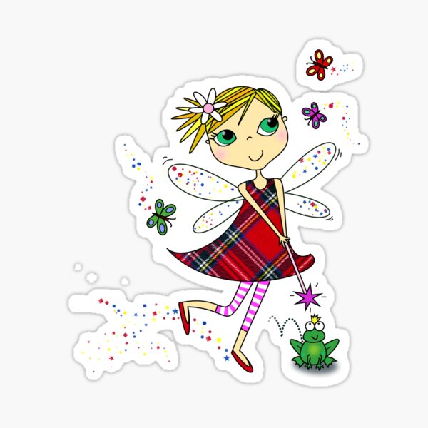 Cute Magic Fairy Cartoon Sticker