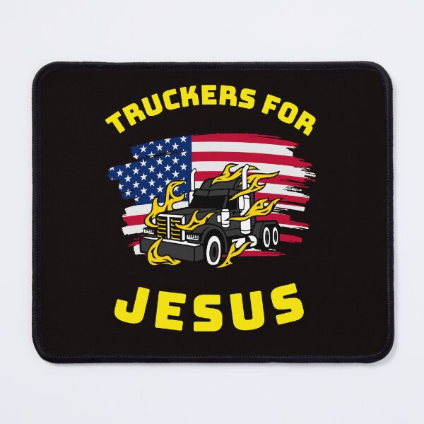 Artikelvorschau, Amerikanischer Trucker, Trucker für Jesus BlkY entworfen und verkauft von TeamsterLife.