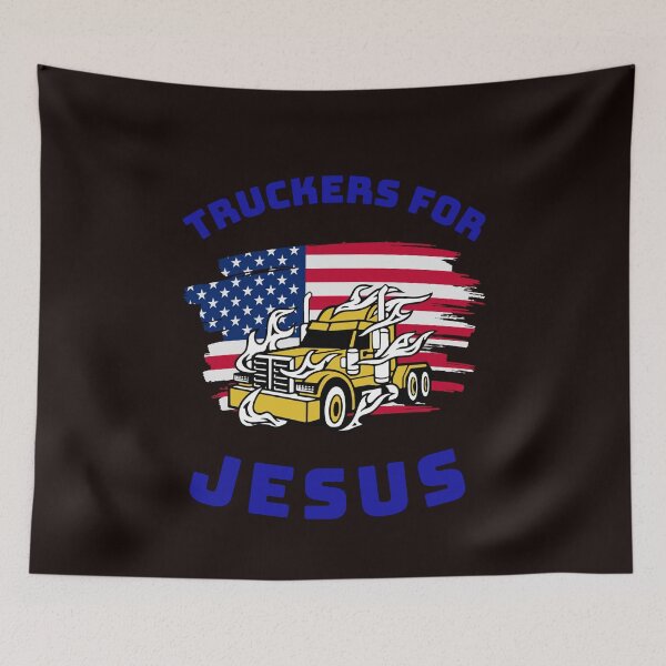 Artikelvorschau, Amerikanischer Trucker, Trucker für Jesus GB entworfen und verkauft von TeamsterLife.