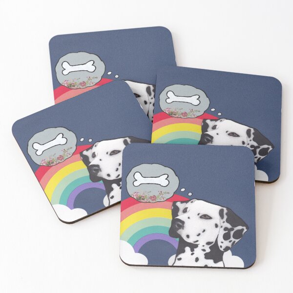 Item preview, Dalmatian with rainbow designed and sold by sarahkeenan.