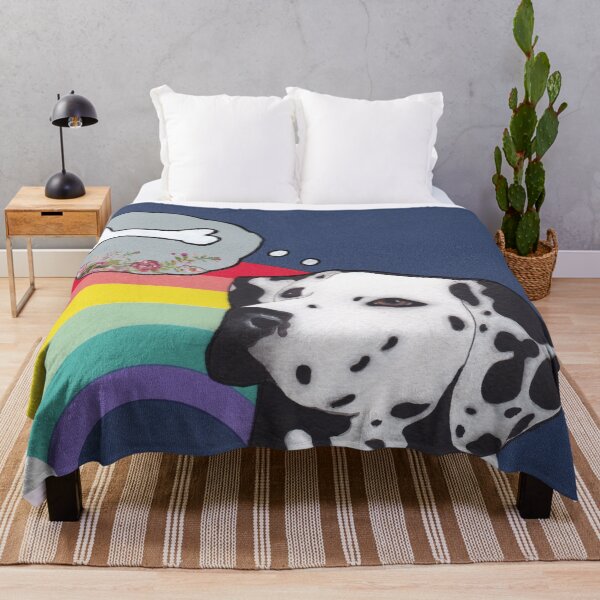 Item preview, Dalmatian with rainbow designed and sold by sarahkeenan.