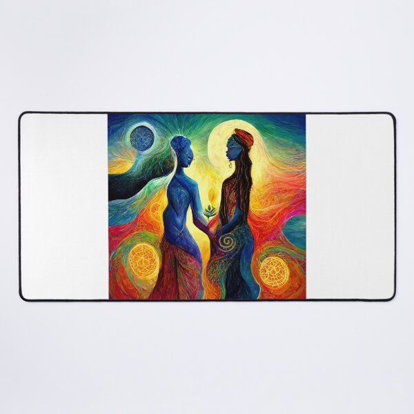 Item preview, 'A Meeting of Minds' Abstract print designed and sold by Charlies-Artbox.