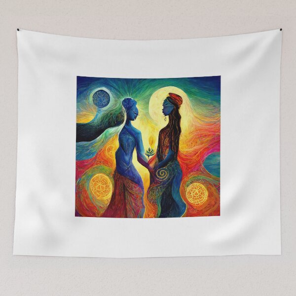 Item preview, 'A Meeting of Minds' Abstract print designed and sold by Charlies-Artbox.