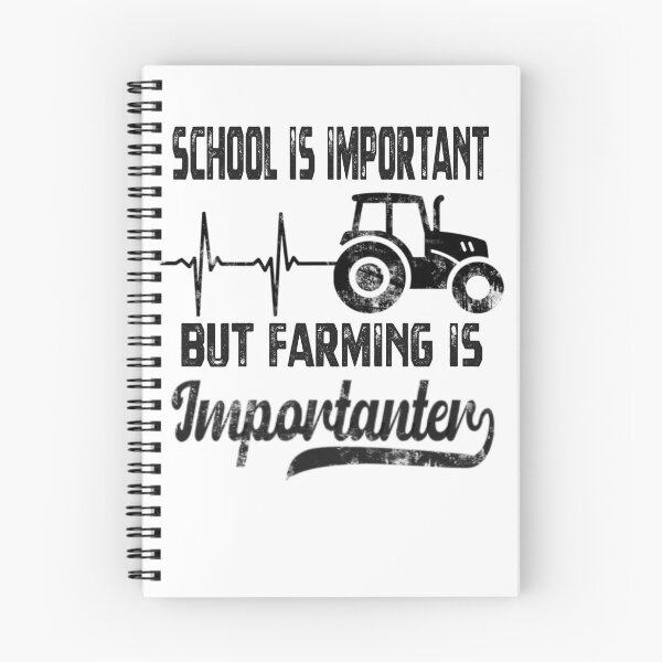 Item preview, School Is Important But Farming Is Importanter Funny Saying designed and sold by Kyzed.