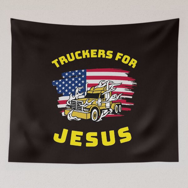 Artikelvorschau, Amerikanischer Trucker, Trucker für Jesus GY entworfen und verkauft von TeamsterLife.