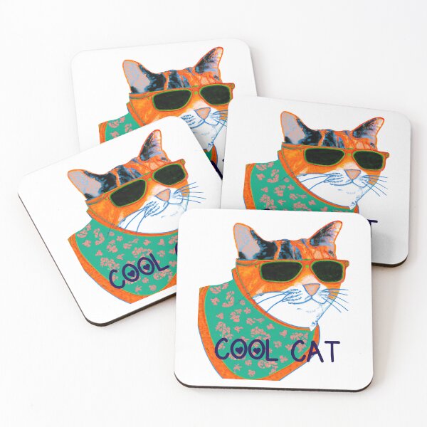 Item preview, Cool Cats in Sunglasses – Funky Stylish Cat Art designed and sold by Vividality.