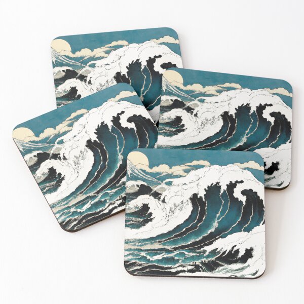 Item preview, The Great Wave Off Kanagawa Ukiyo-e Inspired Art  designed and sold by Vanover Designs.