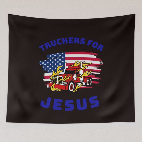 Artikelvorschau, Amerikanischer Trucker, Trucker für Jesus RB entworfen und verkauft von TeamsterLife.