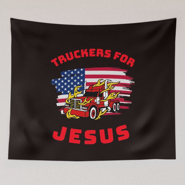 Artikelvorschau, Amerikanischer Trucker, Trucker für Jesus RR entworfen und verkauft von TeamsterLife.