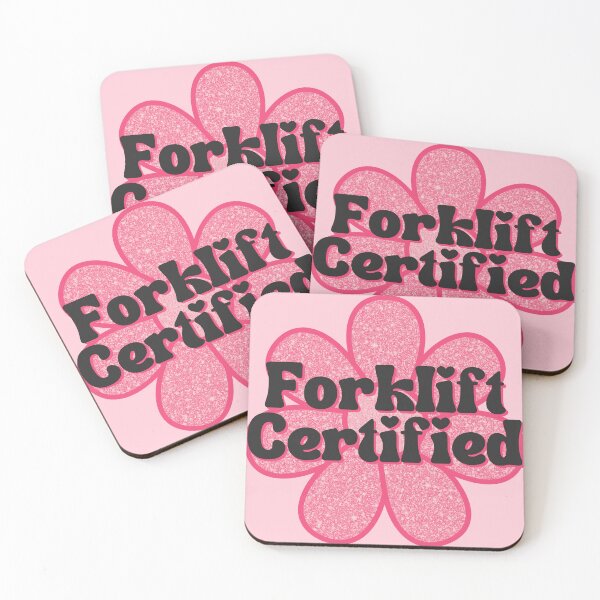 Item preview, Hot Pink Glitter Forklift Certified Flower designed and sold by Pink Ribbon.