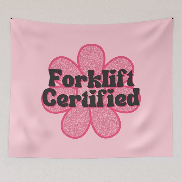 Item preview, Hot Pink Glitter Forklift Certified Flower designed and sold by Pink Ribbon.