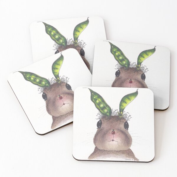 Item preview, Rabbit with pea ears designed and sold by sarahkeenan.