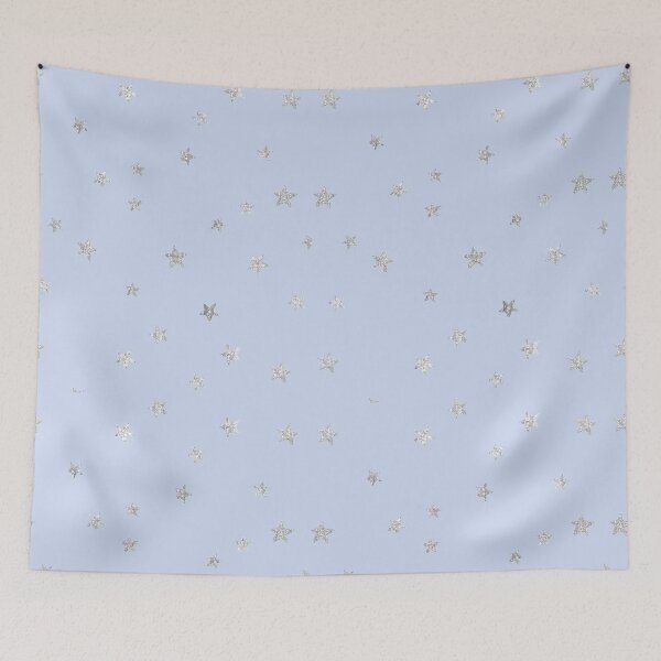 Item preview,  Pretty Y2K Glitter Stars Design in Baby Blue designed and sold by Femme Pastel Collective.