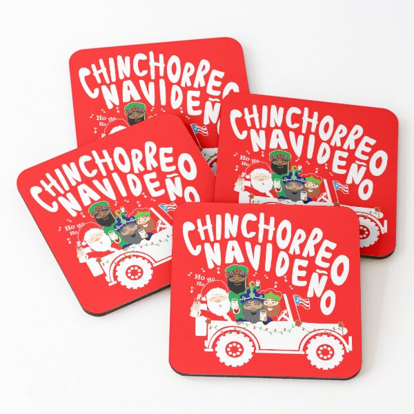 Item preview, Puerto Rico Christmas Chinchorreo Santa Three Kings Coquito Red & White Car Boricua Flag designed and sold by byDarling.