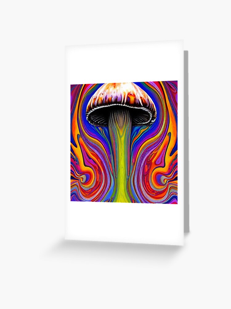 Psychedelic Magic Mushrooms Shower Curtains Trippy Bathroom Decor, Blue  Colorful Shrooms, All Seeing Eye, Custom Made in USA, Psilocybin 