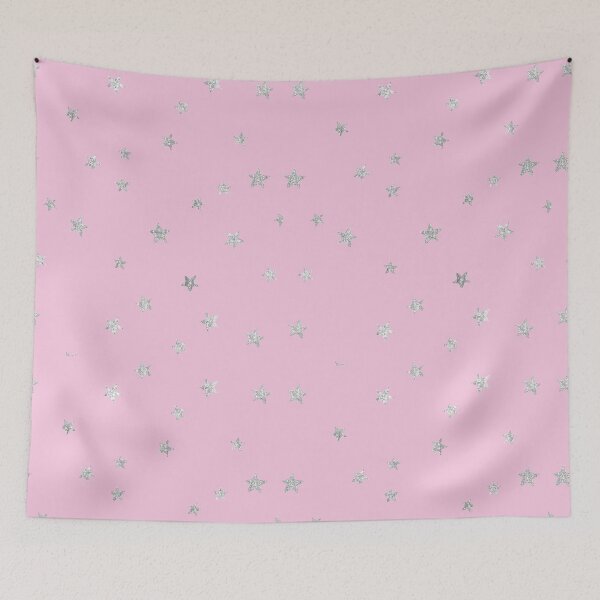 Item preview, Pretty Y2K Glitter Stars Design in Hot Pink designed and sold by Femme Pastel Collective.