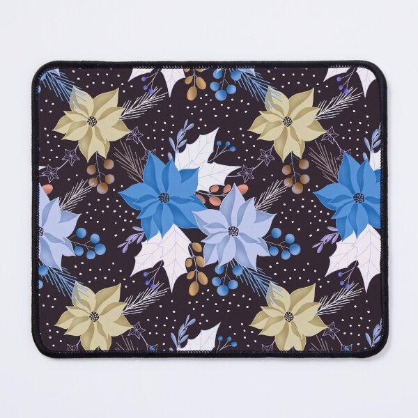 Item preview, Christmas Poinsettia - Light Blue designed and sold by JaselviiStudio.