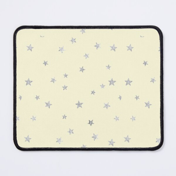 Item preview, Pretty Y2K Glitter Stars Design in Baby Yellow designed and sold by Femme Pastel Collective.