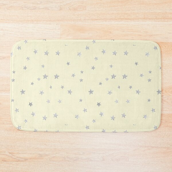 Item preview, Pretty Y2K Glitter Stars Design in Baby Yellow designed and sold by Femme Pastel Collective.