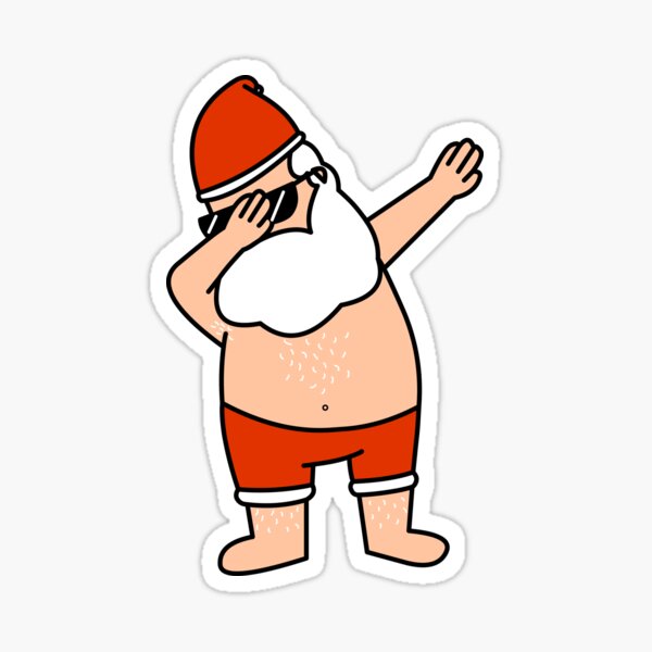 Santa's awake Sticker
