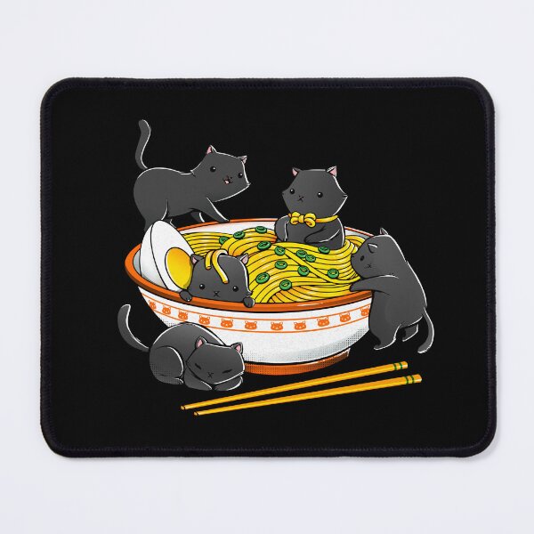 Item preview, Kawaii Anime Cat Japanese Ramen Noodles designed and sold by Tobe Fonseca®.