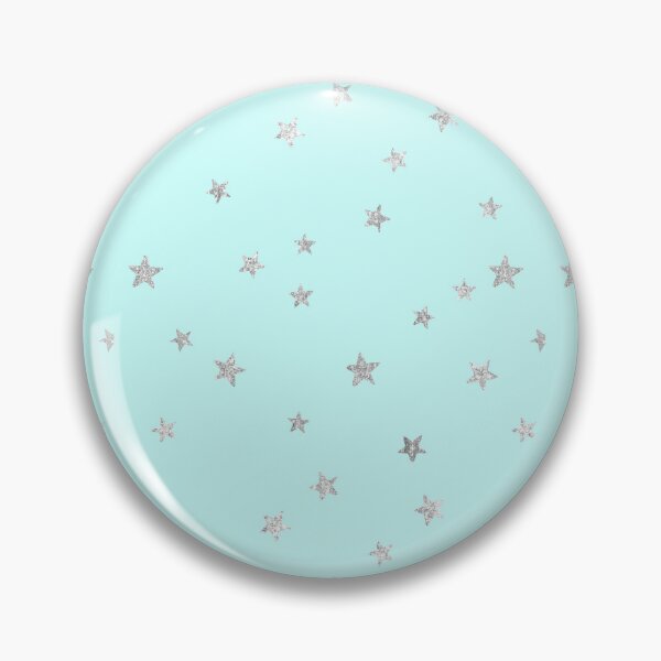 Item preview, Pretty Y2K Glitter Stars Design in Baby Turquoise designed and sold by Femme Pastel Collective.