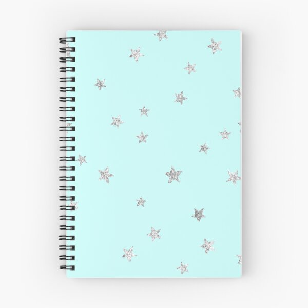 Item preview, Pretty Y2K Glitter Stars Design in Baby Turquoise designed and sold by Femme Pastel Collective.