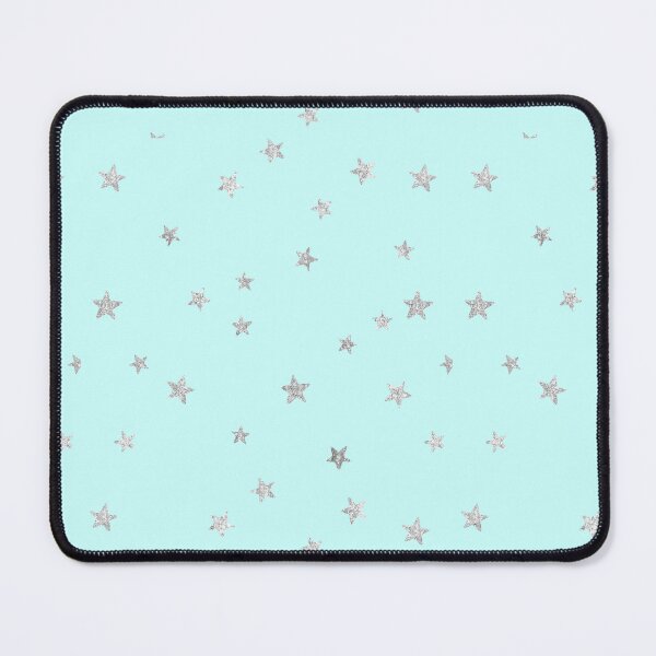 Item preview, Pretty Y2K Glitter Stars Design in Baby Turquoise designed and sold by Femme Pastel Collective.
