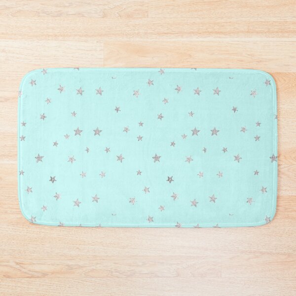 Item preview, Pretty Y2K Glitter Stars Design in Baby Turquoise designed and sold by Femme Pastel Collective.