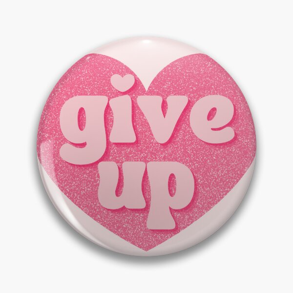 Item preview, Give up Hot Pink Glitter Heart designed and sold by Pink Ribbon.