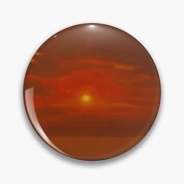 Item preview, Sunset painting, Sunset Artwork, Red Sunset on the Dnieper designed and sold by danaJG.