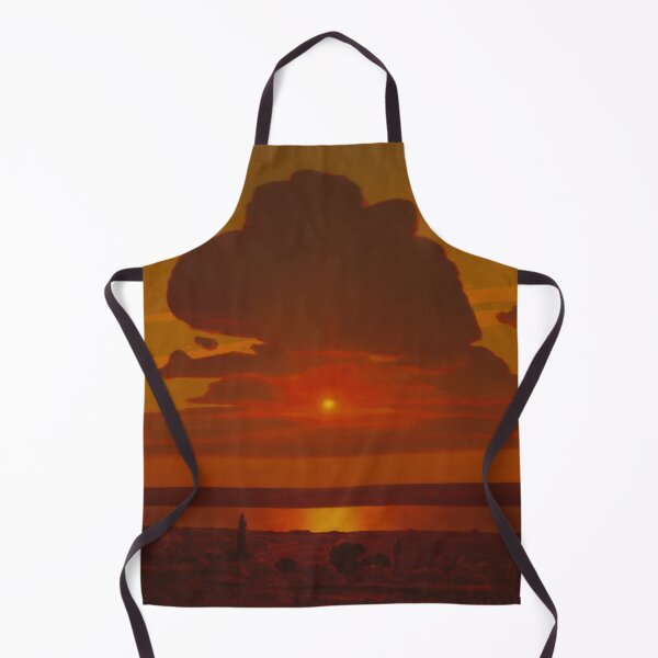 Item preview, Sunset painting, Sunset Artwork, Red Sunset on the Dnieper designed and sold by danaJG.