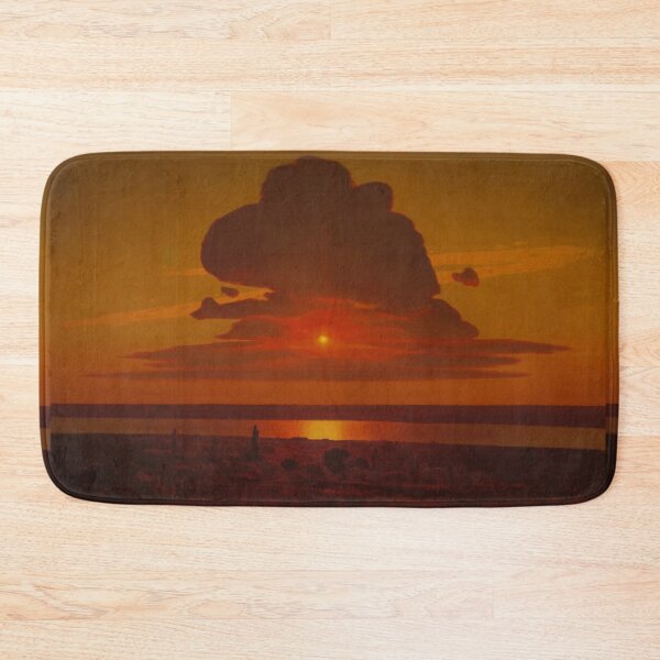 Item preview, Sunset painting, Sunset Artwork, Red Sunset on the Dnieper designed and sold by danaJG.