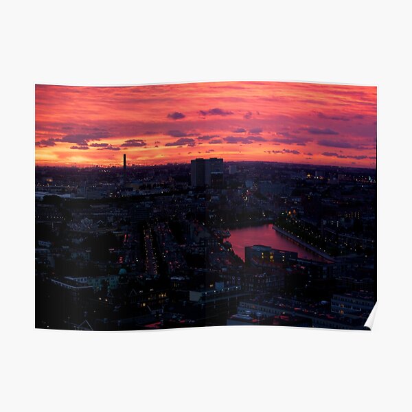 Rotterdam at Sunset, from Euromast Poster