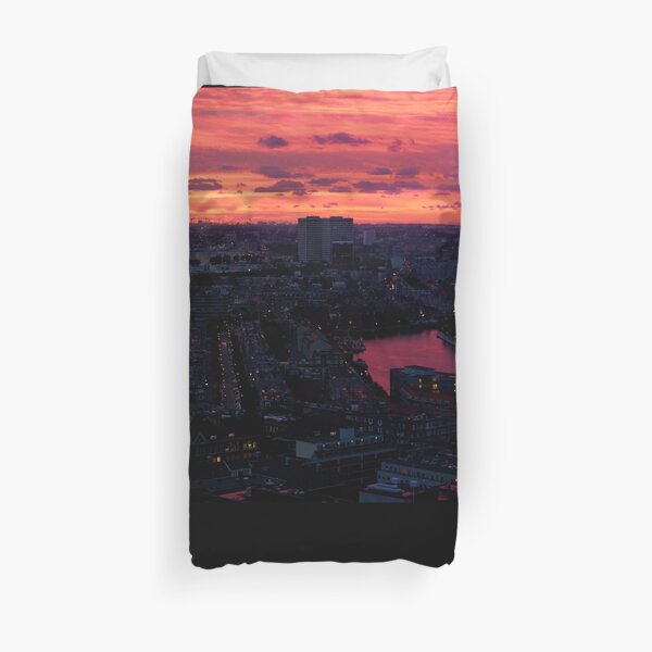 Rotterdam at Sunset, from Euromast Duvet Cover