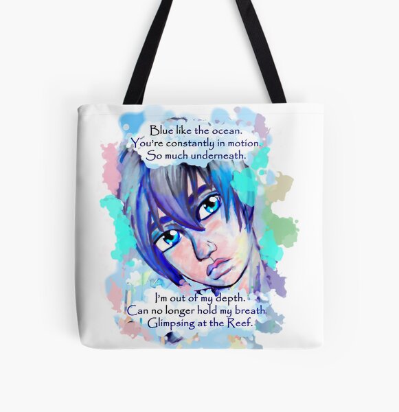 Beautiful Blue All Over Print Tote Bag