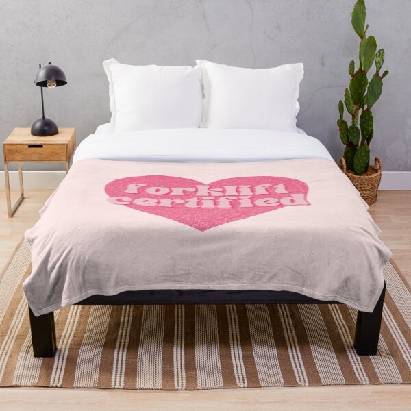 Aperçu de l'œuvre Cœur scintillant rose vif certifié chariot élévateur créée et vendue par Pink Ribbon.