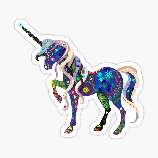 Carnival Unicorn Sticker