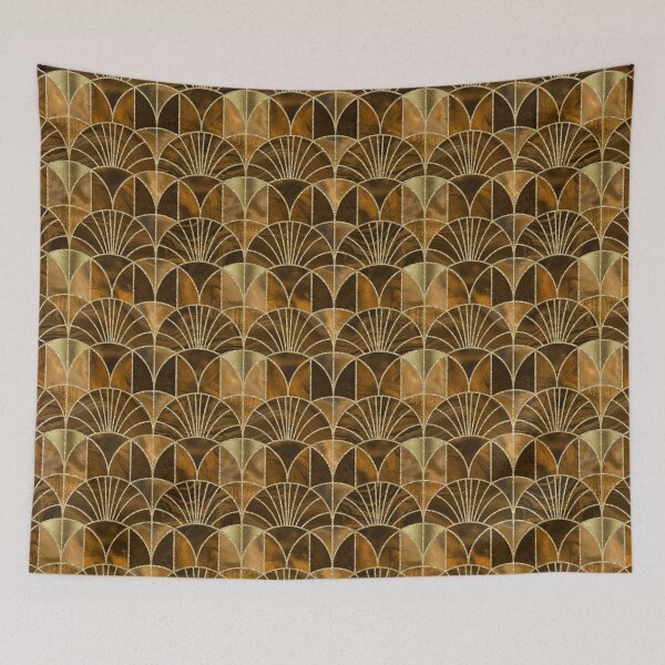 Item preview,  Art Deco Splendid Luxury Elegant Retro Design Amber Gold designed and sold by artsandsoul.