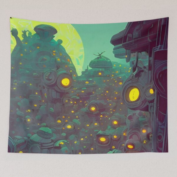 Item preview, Crowded Neighborhood  designed and sold by EsoteraArt.