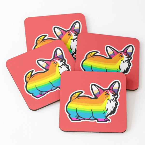 Artikelvorschau, Regenbogen-Corgi Shaggy entworfen und verkauft von JandyDesign.