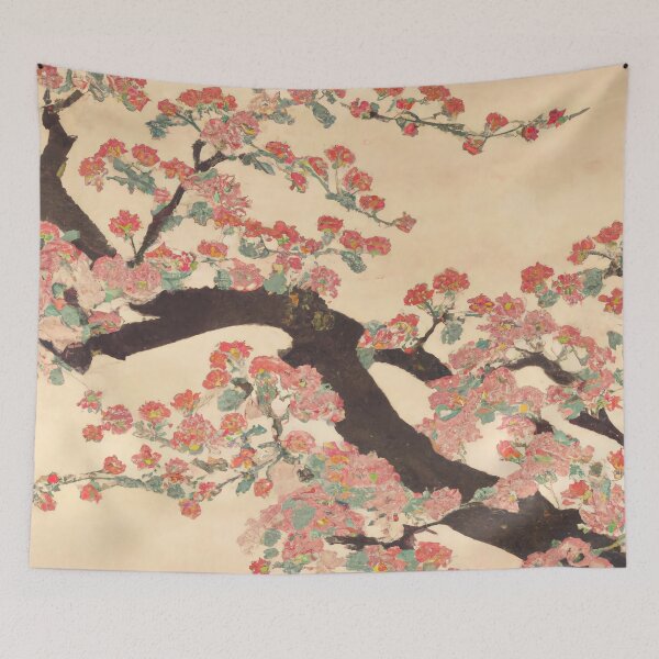Item preview, Cherry Blossom Ukiyo-e Japanese Style Art designed and sold by Vanover Designs.