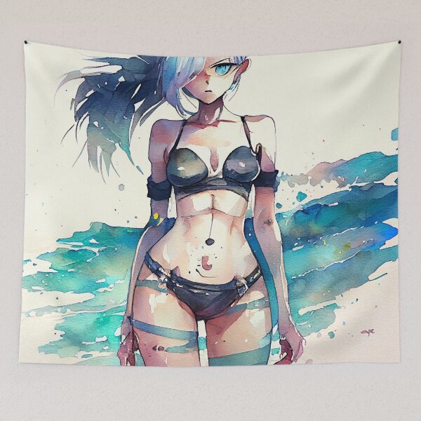 Artikelvorschau, Anime-Bikini-Mädchen #9 entworfen und verkauft von Eynoxart.