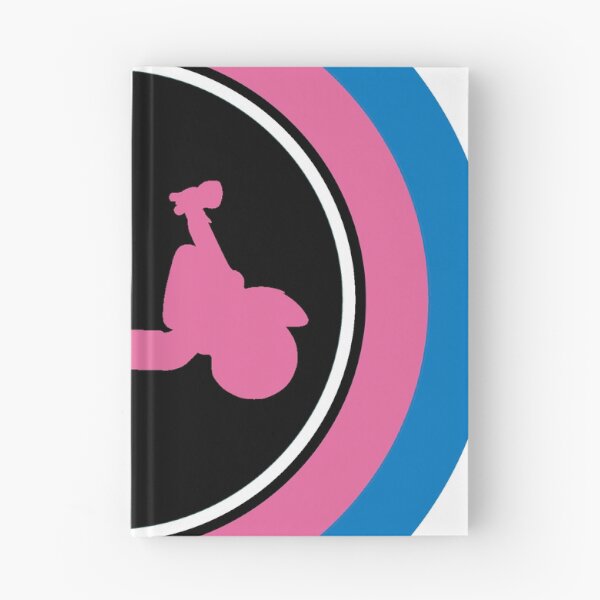 Item preview, Pink Blue Retro Scooter Mod Roundel designed and sold by ModSupporters.