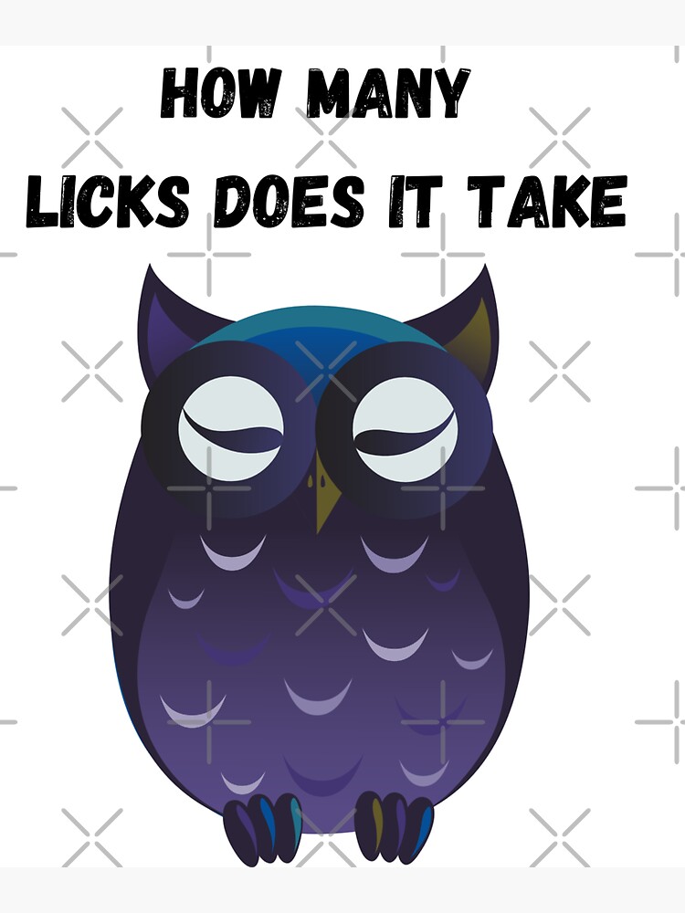 "how Many Licks Does It Take" Sticker For Sale By Saidbubble | Redbubble