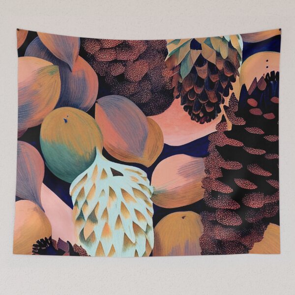 Item preview, Pine cone art pattern designed and sold by badbug.