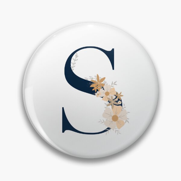 Item preview, Letter S monogram dark blue designed and sold by Bon-mots-jkd.