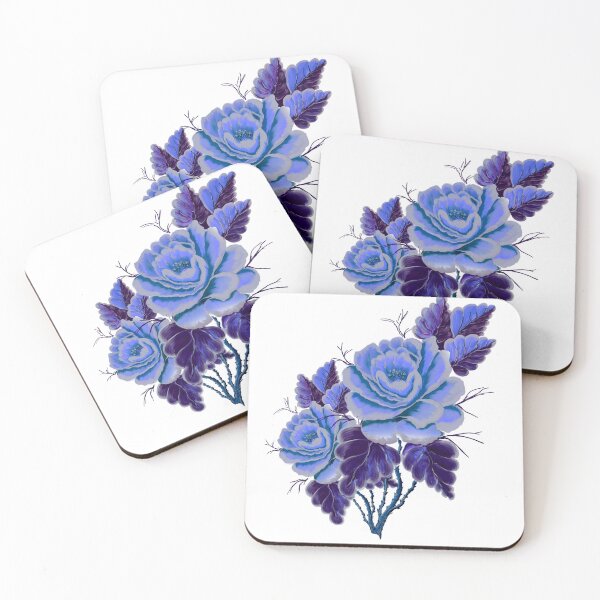 Item preview, Blue&Purple roses designed and sold by GinaDesignUK.